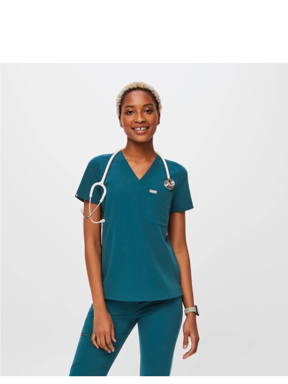 Figs Women's Caribbean Blue Set